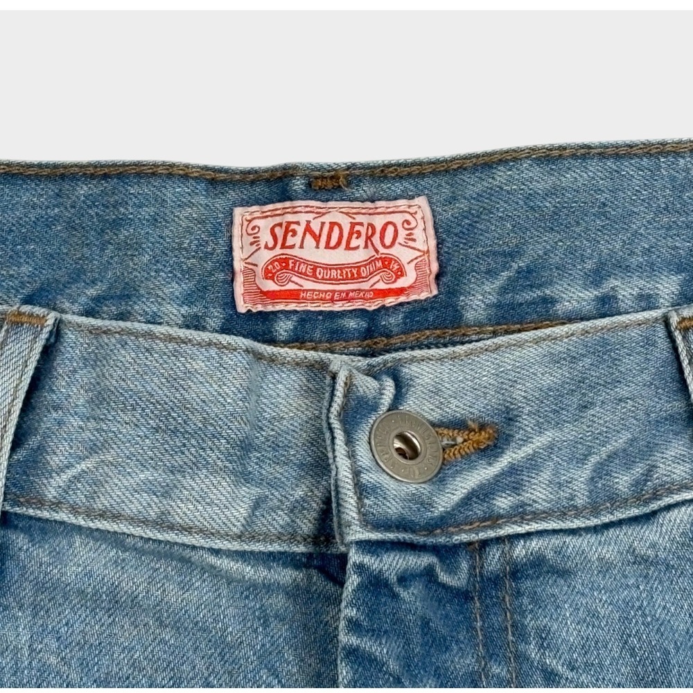 Sendero Provisions Co The Maria Wide Leg Jeans Light Wash Blue Western Size 31